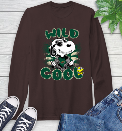 NHL Hockey Minnesota Wild Cool Snoopy Shirt Long Sleeve T-Shirt 8
