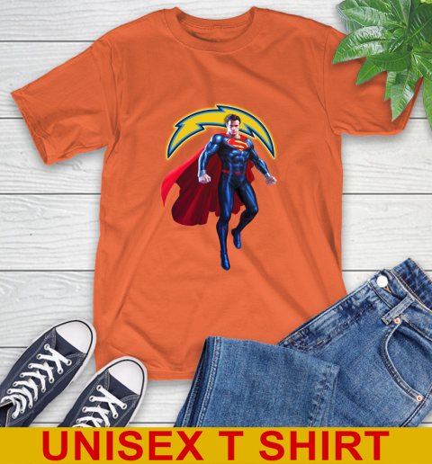 NFL Superman DC Sports Football Los Angeles Chargers T-Shirt 5