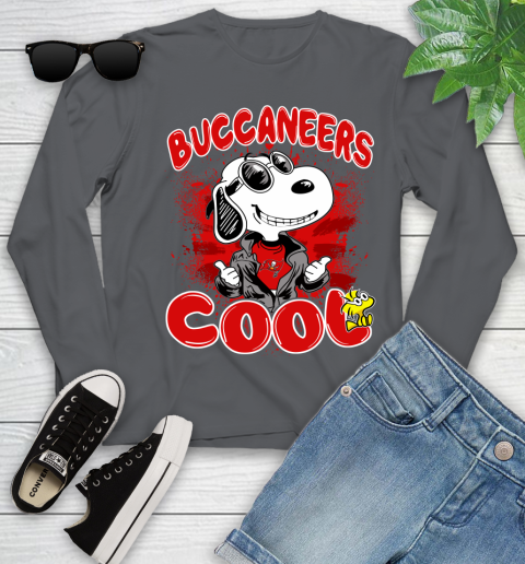 NFL Football Tampa Bay Buccaneers Cool Snoopy Shirt Youth Long Sleeve 8