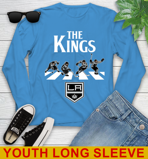 NHL Hockey Los Angeles Kings The Beatles Rock Band Shirt Youth Long Sleeve 8