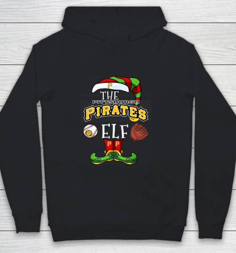 Pittsburgh Pirates Christmas ELF Funny MLB Youth Hoodie