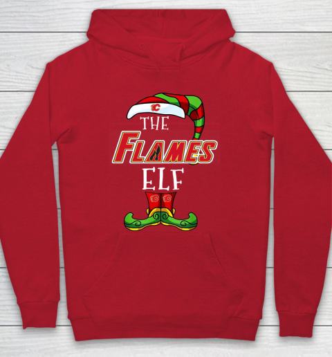 Calgary Flames Christmas ELF Funny NHL Hoodie 7
