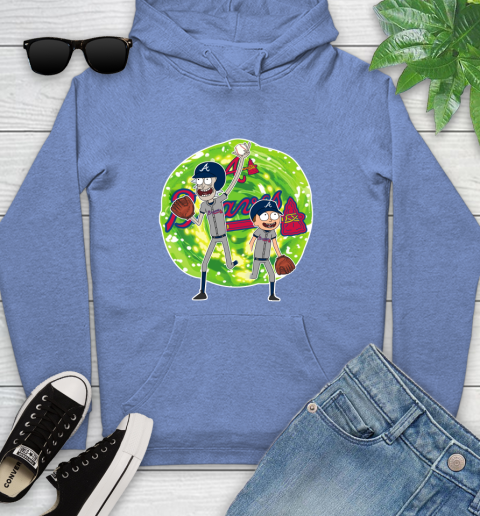 MLB Atlanta Braves Rick And Morty Baseball Sports Youth Hoodie 12