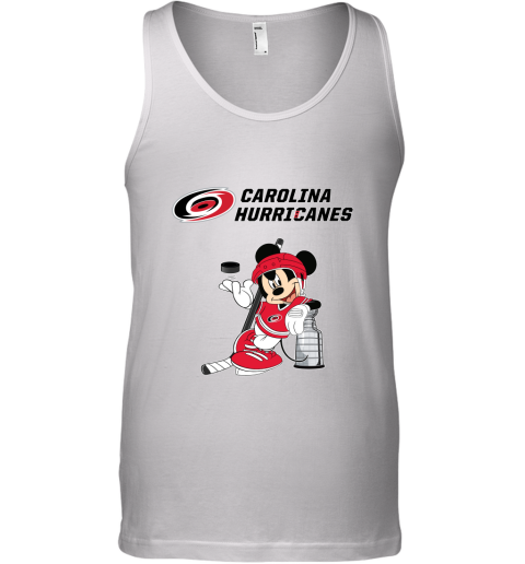 Mickey Carolina Hurricanes With The Stanley Cup Hockey NHL Tank Top