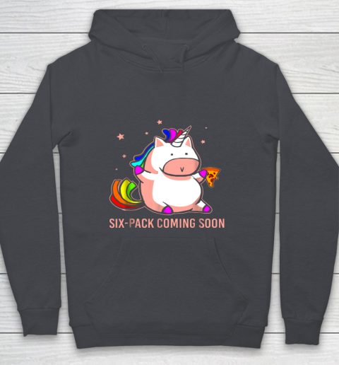 Unicorn Six Pack Funny Cute Shirt Coming Soon Fat Unicorn Youth Hoodie 5