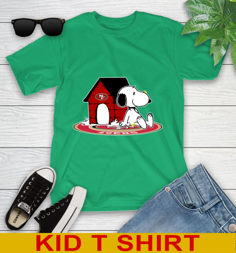 NFL Football San Francisco 49ers Snoopy The Peanuts Movie Shirt Youth T-Shirt 6