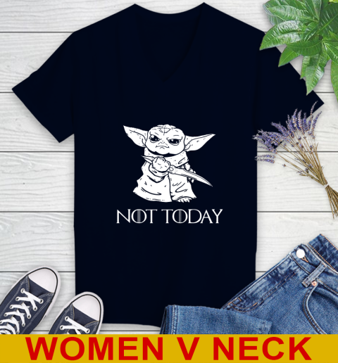 Not Today Game Of Thrones Star Wars Baby Yoda Shirt 74