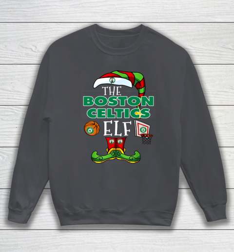 Boston Celtics Christmas ELF Funny NBA Sweatshirt 4