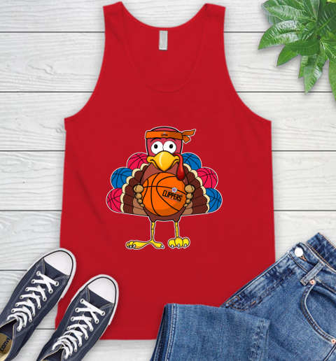 LA Clippers Turkey thanksgiving day Tank Top - Image 7