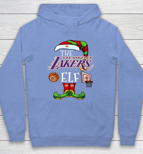 Los Angeles Lakers Christmas ELF Funny NBA Hoodie 8