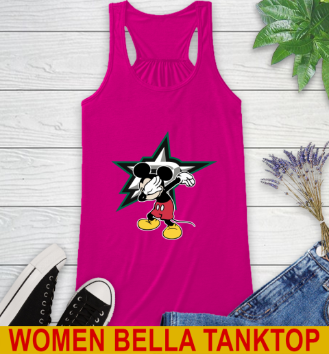 Dallas Stars NHL Hockey Dabbing Mickey Disney Sports Racerback Tank 8