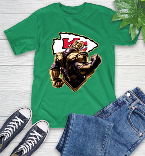 NFL Thanos Avengers Endgame Football Sports Kansas City Chiefs T-Shirt 7
