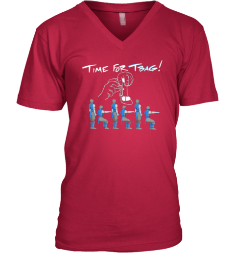 Time For T-Bag V-Neck T-Shirt - Father Figure Clothing