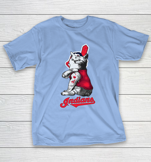 MLB Baseball My Cat Loves Cleveland Indians T-Shirt 10