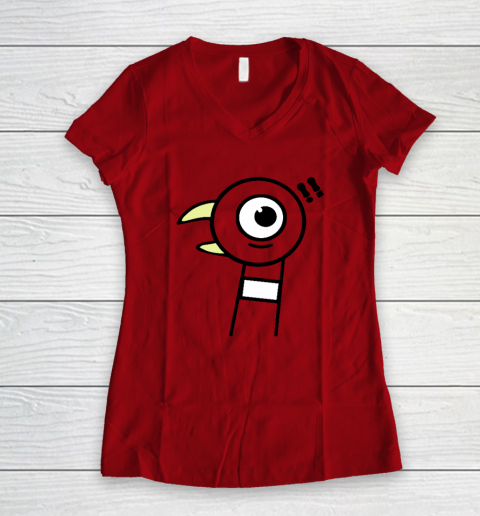 This Is My Book Character Costume Funny Pigeon Reading Day Women's V-Neck T-Shirt 5