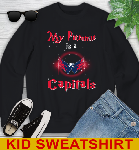NHL Hockey Harry Potter My Patronus Is A Washington Capitals Youth Sweatshirt
