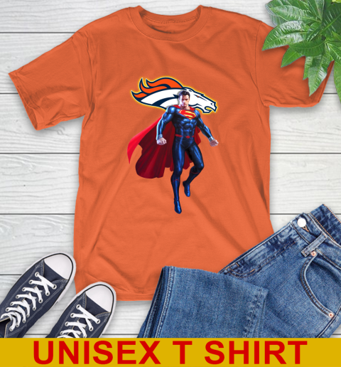 NFL Superman DC Sports Football Denver Broncos T-Shirt 5