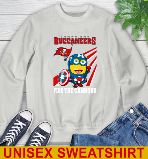 NFL Football Tampa Bay Buccaneers Captain America Marvel Avengers Minion Shirt Sweatshirt 5