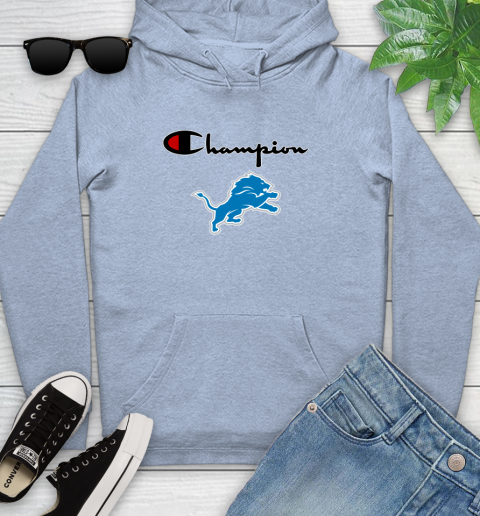 NFL Football Detroit Lions Champion Shirt Youth Hoodie 7