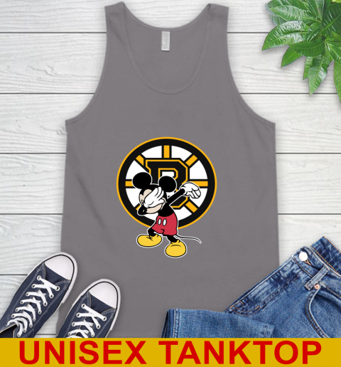 Boston Bruins NHL Hockey Dabbing Mickey Disney Sports Tank Top 7