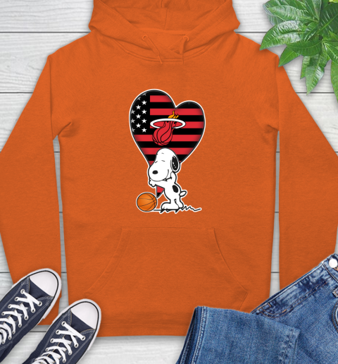 Miami Heat NBA Basketball The Peanuts Movie Adorable Snoopy Hoodie 5