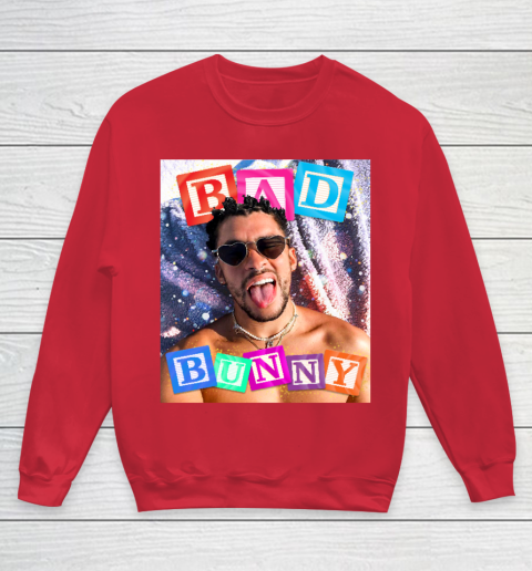 Bad bunny online glow crewneck