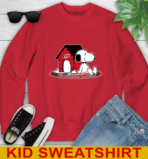 NHL Hockey Carolina Hurricanes Snoopy The Peanuts Movie Shirt Youth Sweatshirt 8