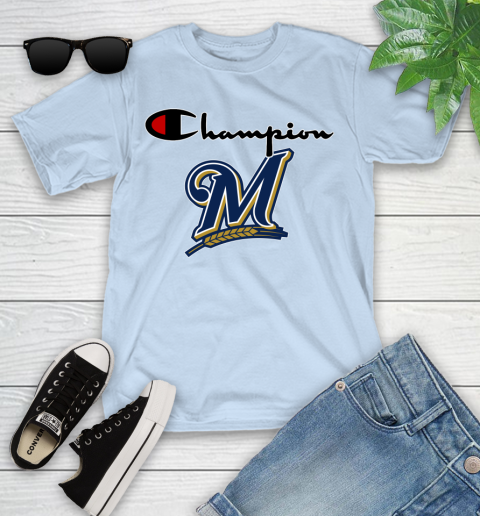 MLB Baseball Milwaukee Brewers Champion Shirt Youth T-Shirt 5