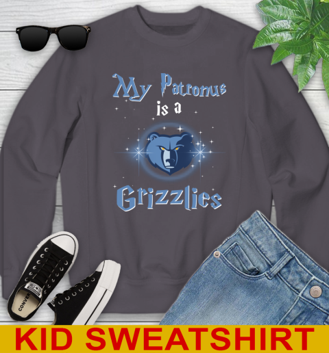 NBA Basketball Harry Potter My Patronus Is A Memphis Grizzlies Youth Sweatshirt 5