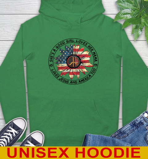 America sunflower she's a good girl loves her mama shirt 17
