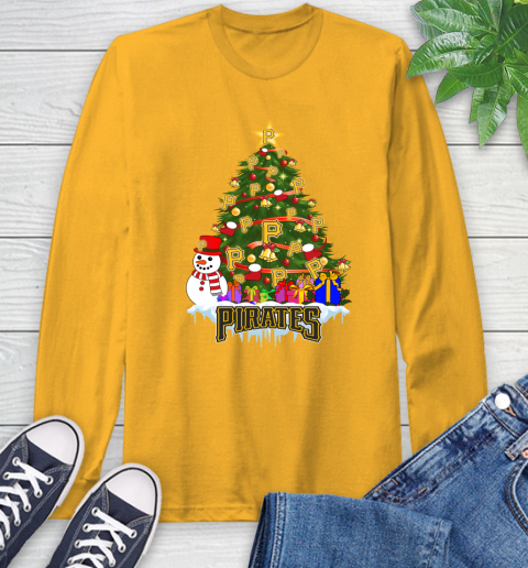 Pittsburgh Pirates Merry Christmas MLB Baseball Sports Long Sleeve T-Shirt 3