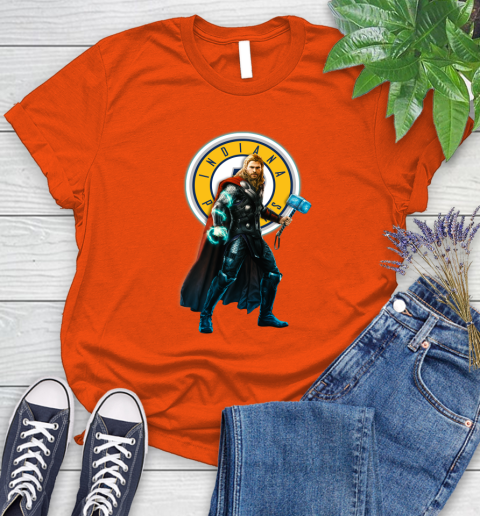 NBA Thor Avengers Endgame Basketball Indiana Pacers Women's T-Shirt 4
