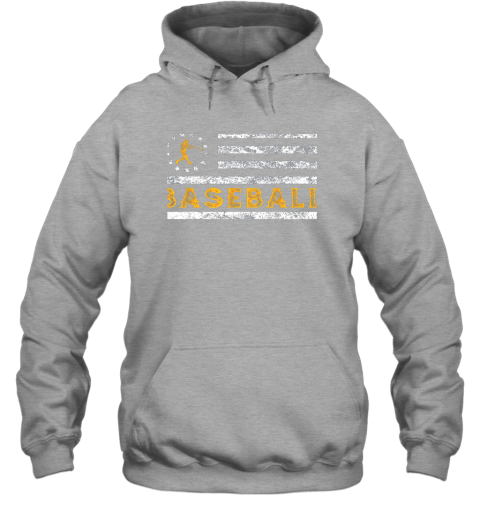 zvet baseball lovers vintage american betsy ross flag softball hoodie 23 front sport grey