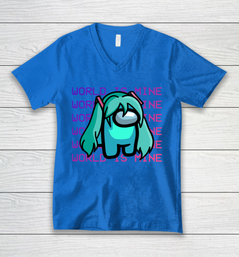 Among Us Shirt Hatsune Miku Imposter V-Neck T-Shirt 5