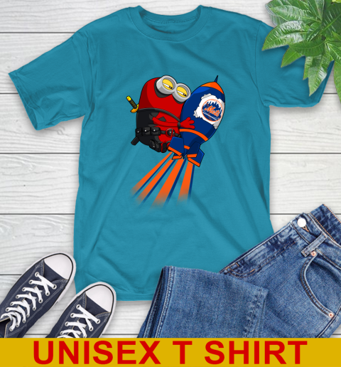 MLB Baseball New York Mets Deadpool Minion Marvel Shirt T-Shirt 9