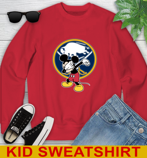 Buffalo Sabres NHL Hockey Dabbing Mickey Disney Sports Youth Sweatshirt 8