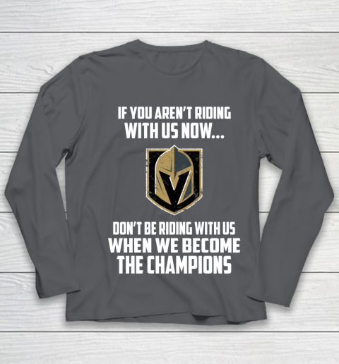 NHL Vegas Golden Knights Hockey We Become The Champions Youth Long Sleeve 6