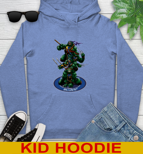 NHL Hockey St.Louis Blues Teenage Mutant Ninja Turtles Shirt Youth Hoodie 12