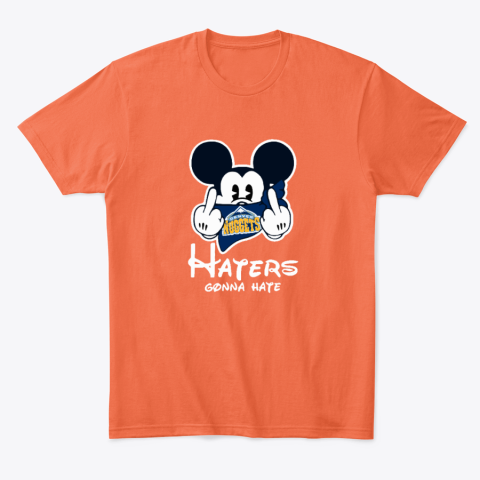 n2v3 denver nuggets haters gonna hate mickey mouse classic t shirt 2 front orange