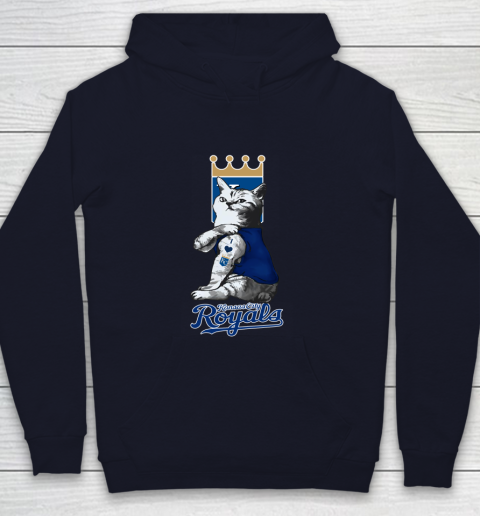 MLB Baseball My Cat Loves Kansas City Royals Youth Hoodie 2