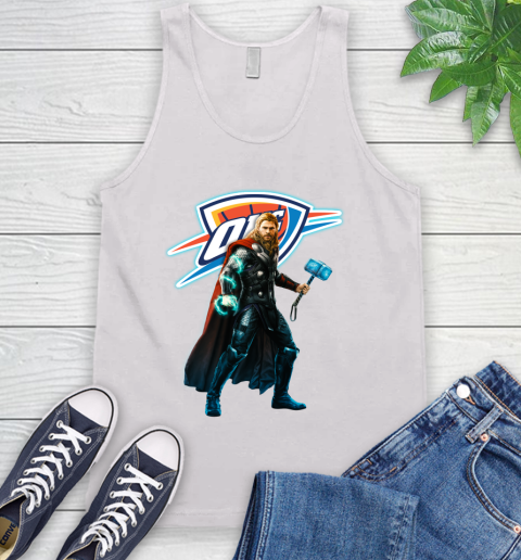 NBA Thor Avengers Endgame Basketball Oklahoma City Thunder Tank Top