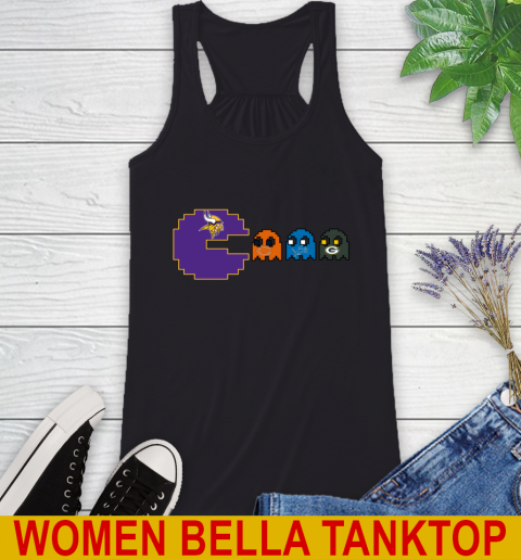 Minnesota Vikings NFL Football Pac Man Champion Racerback Tank 2