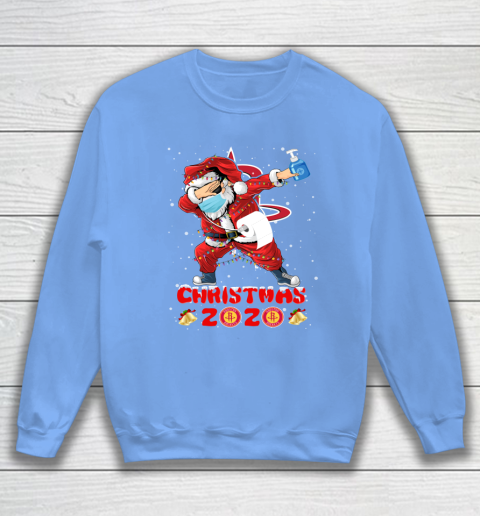 Houston Rockets Funny Santa Claus Dabbing Christmas 2020 NBA Sweatshirt 8