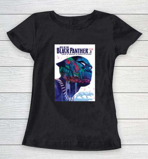 Marvel The Black Panther Rises Double Exposure Comic Women's T-Shirt