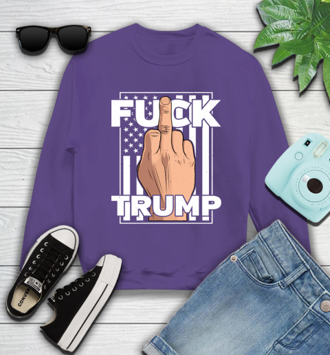 Fuck Trump Middle Finger Anti Republican T Shirt 28