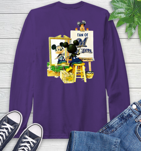 MLB Baseball Milwaukee Brewers Mickey Drawing Shirt 58