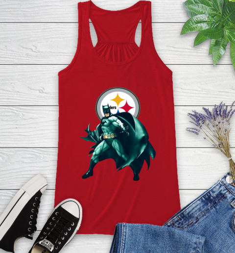 NFL Batman Football Sports Pittsburgh Steelers Racerback Tank 6
