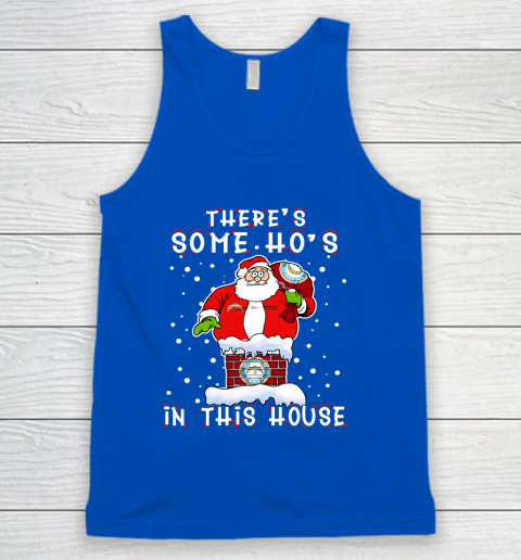 Los Angeles Chargers Christmas There Is Some Hos In This House Santa Stuck In The Chimney NFL Tank Top 4