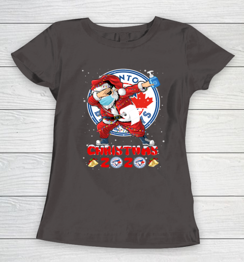 Toronto Blue Jays Funny Santa Claus Dabbing Christmas 2020 MLB Women's T-Shirt 7