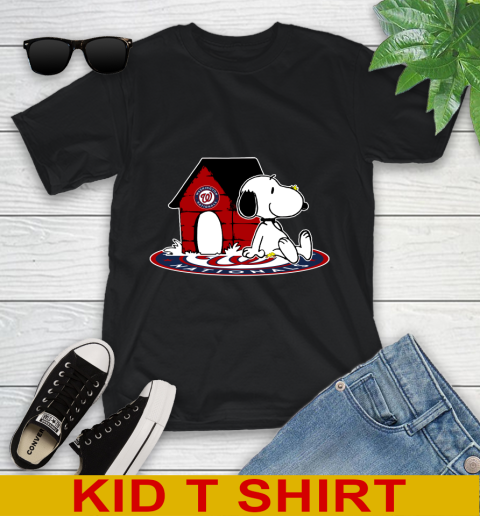 MLB Baseball Washington Nationals Snoopy The Peanuts Movie Shirt Youth T-Shirt 2